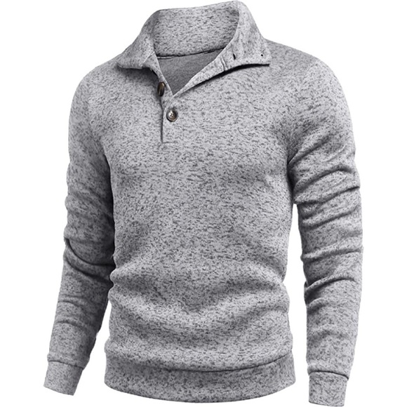 Mens Polo Sweater Other - Mens New Shawl Collar Long Sleeve Sweater Multiple Sizes